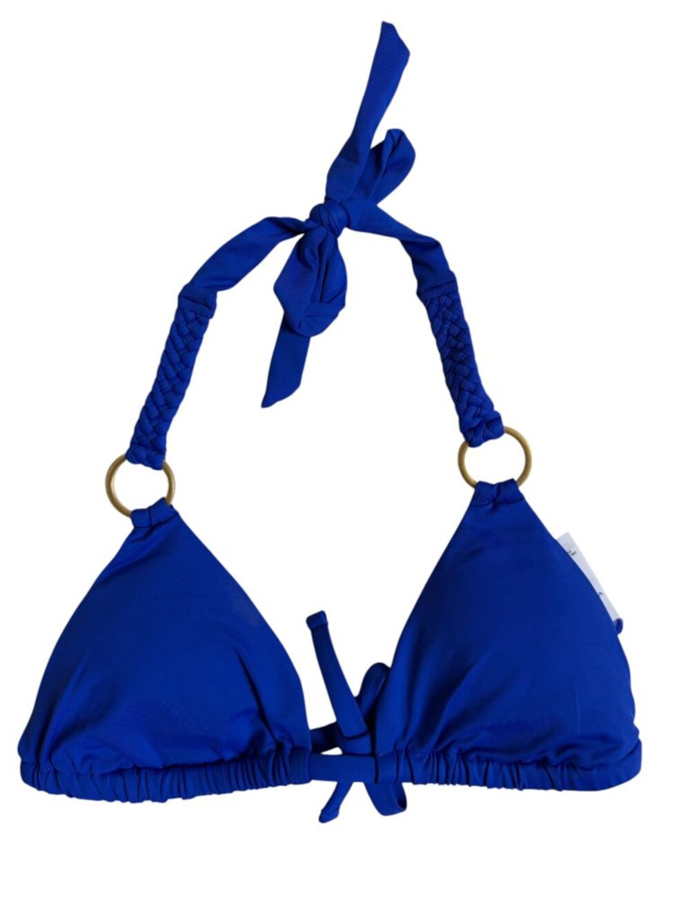 Vitamin A Soleil Braided Triangle Bikini Top (Blue) - XS